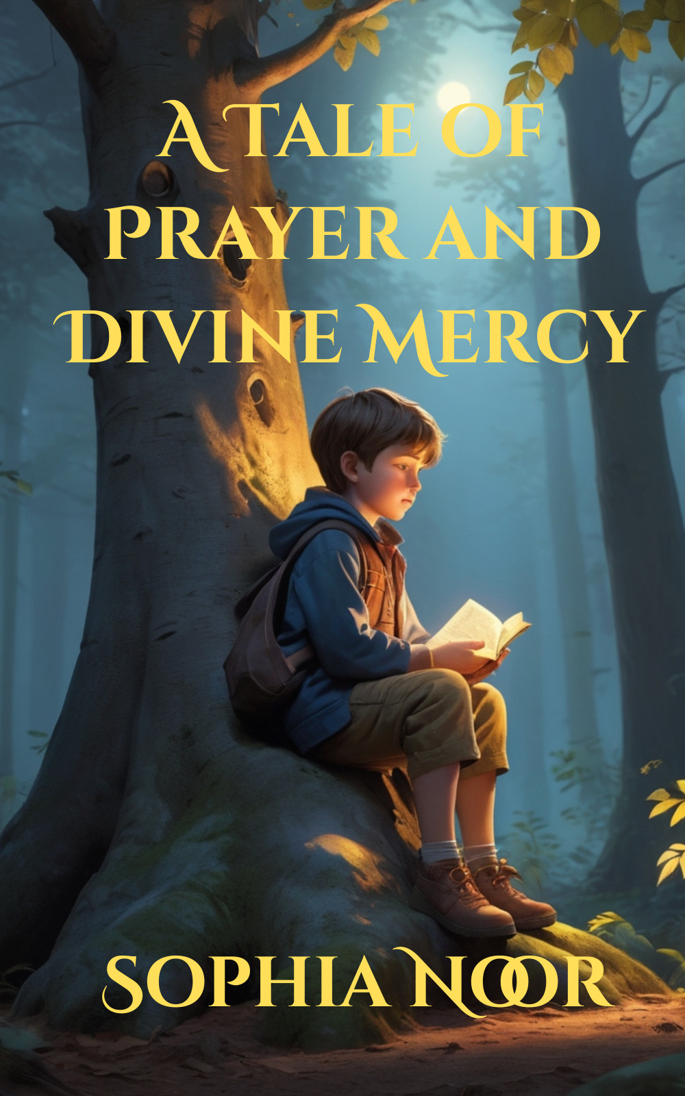 Storybook cover, "A Tale of Prayer and Divine Mercy."