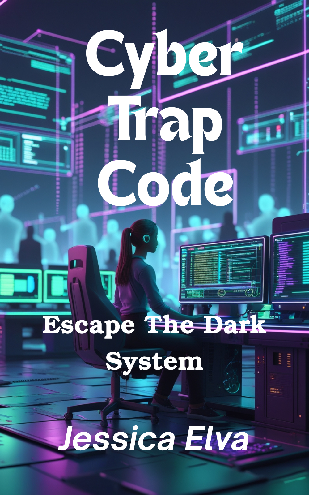 This is a cover image of the fiction book " Cyber Trap Code."