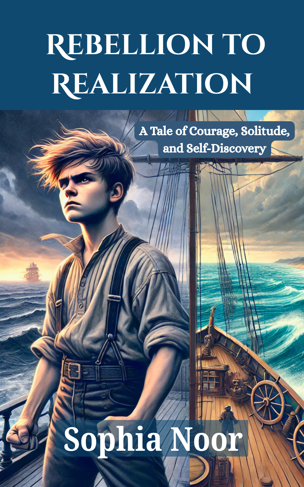 Children's storybook cover: "Rebellion to Realization."