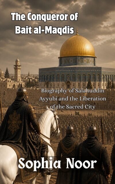This image represents the book title "The Conqueror of Bait al-Maqdis."