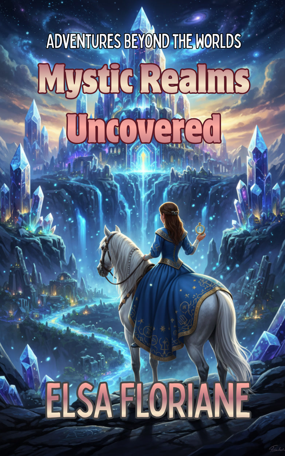 "Mystic Realms Uncovered" Book cover image.