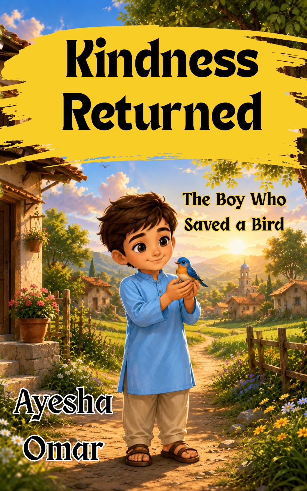 Storybook cover of the title "Kindness Returned."