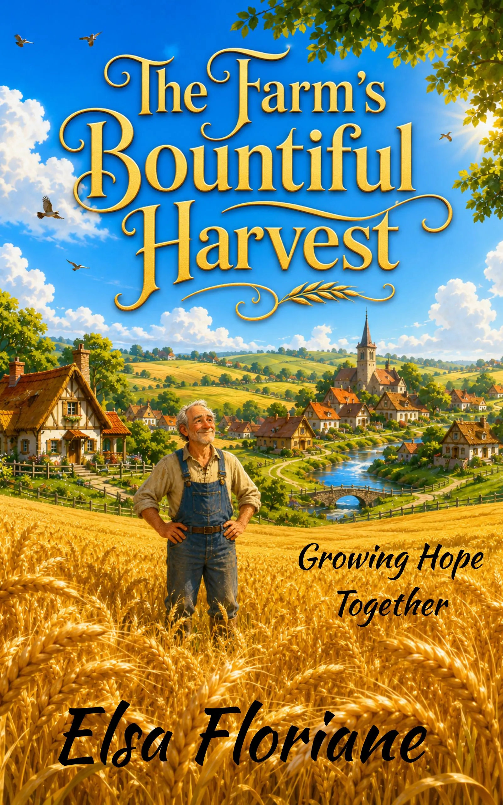 This image represents the book title "The Farm's Bountiful Harvest."