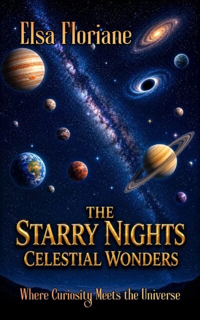 This image represents the storybook title "The Starry Night’s Celestial Wonders."