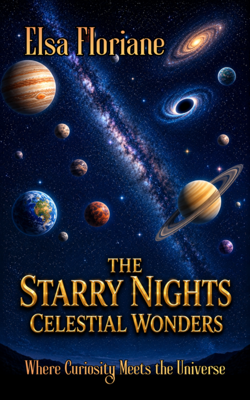 This image represents the storybook title "The Starry Night’s Celestial Wonders."